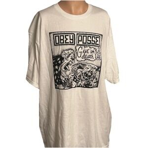 OBEY T-Shirt Mens XL "Obey Posse" "Give Em Death" NWT